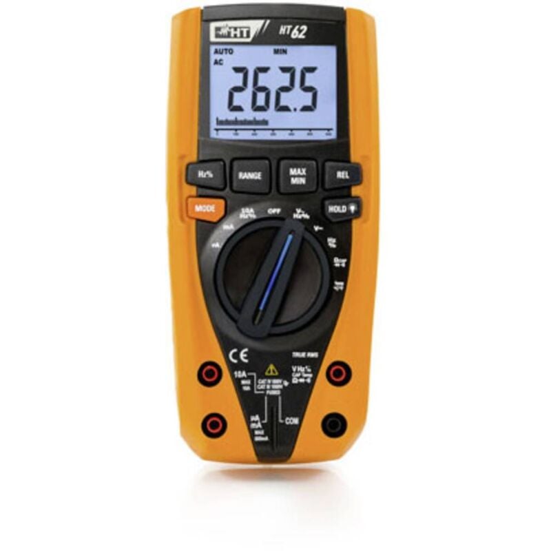 Image of Ht Italia - ht Instruments HT62 Multimetro portatile digitale cat iii 1000 v, cat iv 600 v Display (Counts): 6000