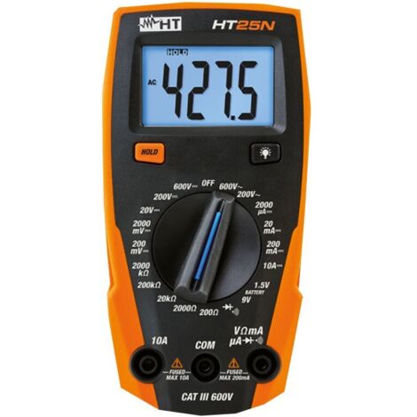 HT Italia Multimetro digitale compatto in CAT III HT25N