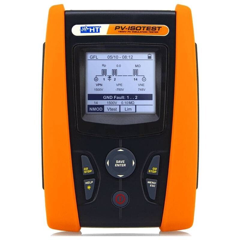 Ht Instruments Ht Pv-isotest Isolationsmessgerät Bis Zu 1500v Für Pv-anlagen Hv0pviso