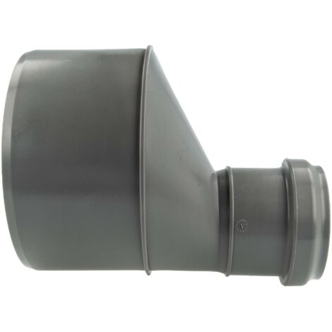 HT-Reduktion DN 110x50 exzentrisch, mit vormontiertem Dichtring