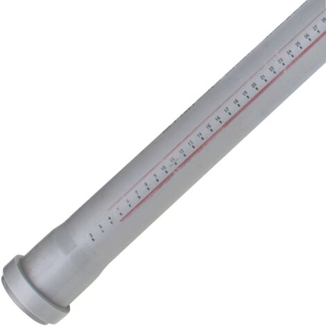 HT Rohr mit Muffe und Gummidichtung HT-Rohr DN90 1000mm HTME