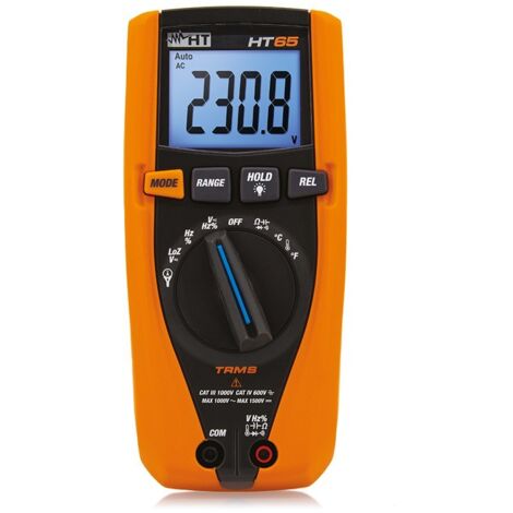 HT65 TRMS MULTÍMETRO DIGITAL TRMS 1500VCC CAT IV HT INSTRUMENTS 0665