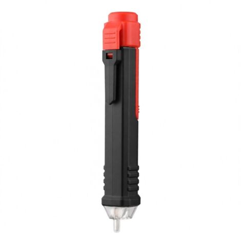 HT90 Détecteur de tension alternative sans contact Stylo testeur intelligent Double sensibilité 12 V/48 V à 1000 V avec lampe torche