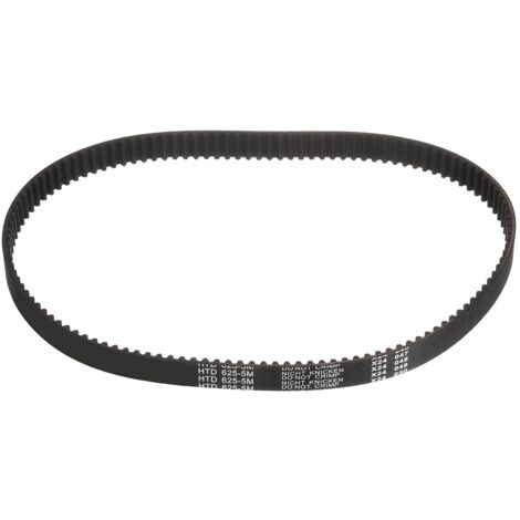 HTD-5M Rubber Timing Belt, 125 Tooth Closed Loop Synchronous Drive Belts for 3D Printer Pulleys, 625x15x3.6mm (Length x Width x Height)