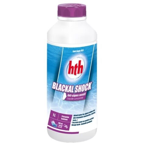 HTH Blackal Shock - Anti-algues curatif Liquide concentré 1L
