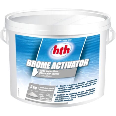 HTH Brome Activator - Désinfection choc sans Chlore Poudre 5kg