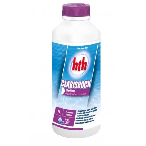 HTH Clarishock - Clarifiant pour piscine avec filtre à sable 1 L