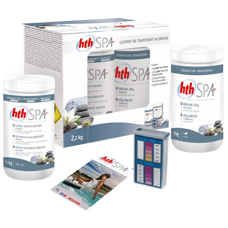 Spa PETIT COFFRET DE TRAITEMENT AU BROME - 2,2kg - hth 00250858