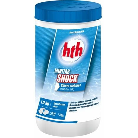 HTH Minitab Shock - Chlore stabilisé Pastilles 1,2kg