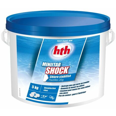 HTH Minitab Shock - Chlore stabilisé Pastilles 5kg