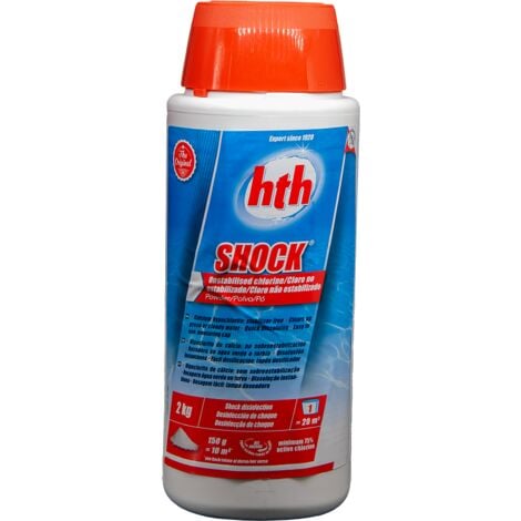 HTH SHOCK cloro choque en polvo, 2 kg.
