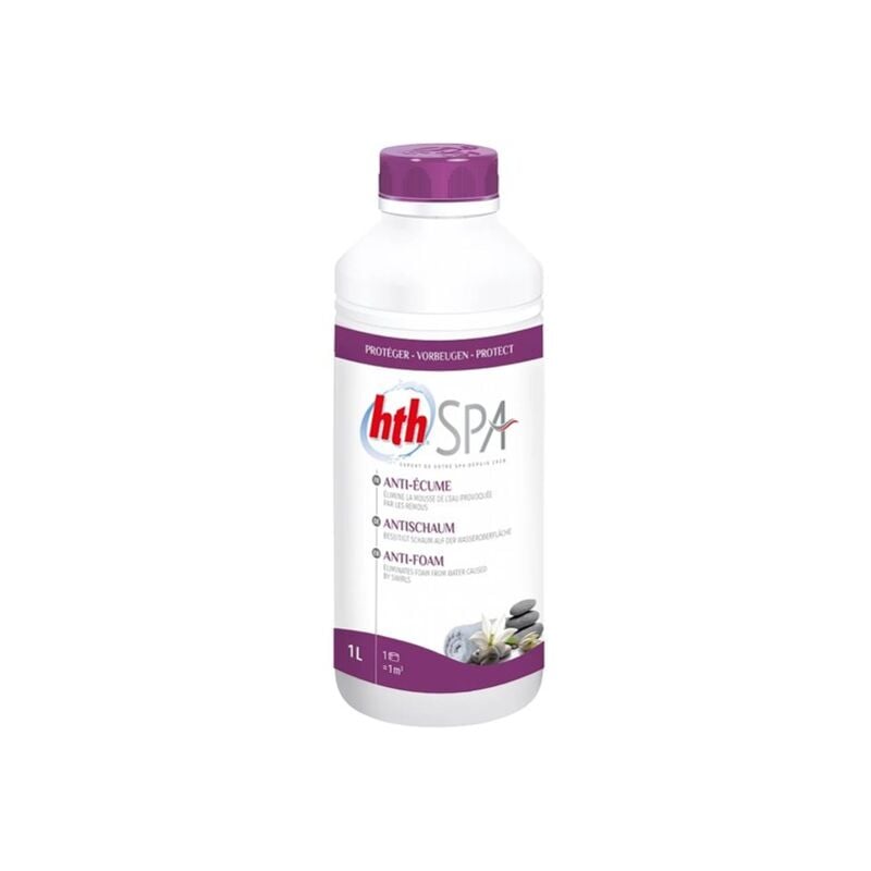 HTH - Anti-écume (anti-mousse) Spa - 1 litre - 1 litre