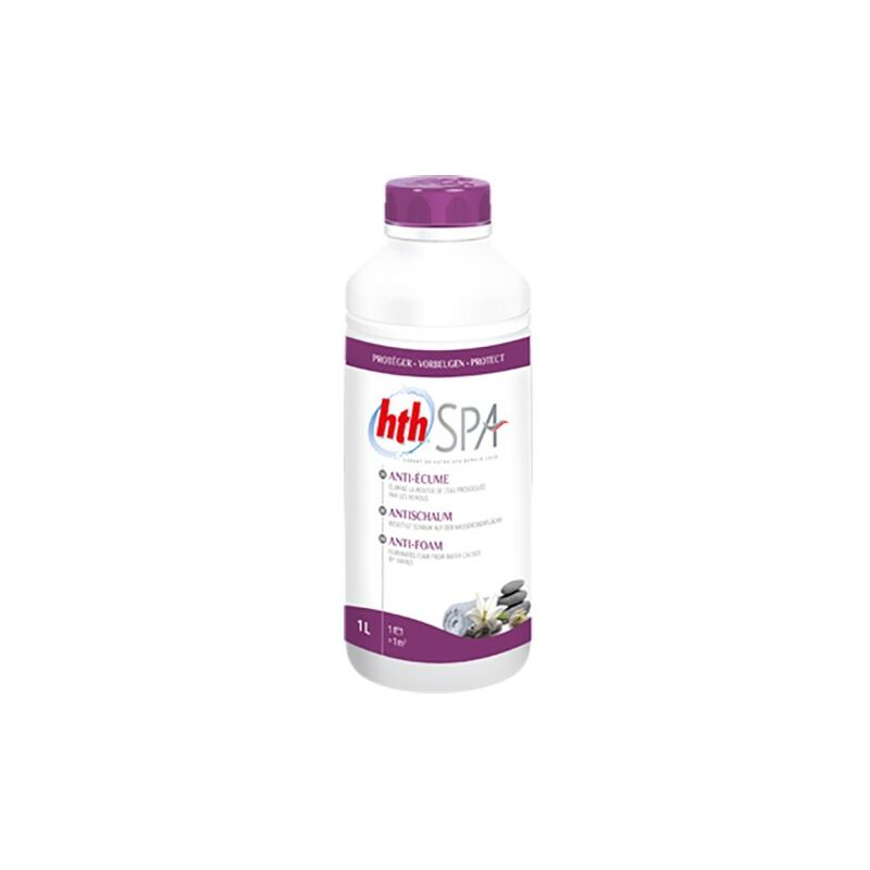 HTH - Anti-écume (anti-mousse) Spa - 1 litre - 1 litre