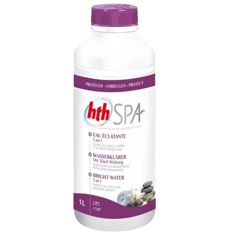 HTH Spa - Clarifiant eau éclatante 3 en 1 Liquide 1L