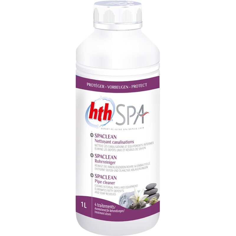 HTH - Spa spaclean Liquide - Nettoyant canalisations - 1L - 00251461