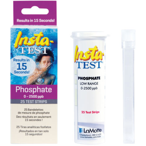 HTH – Test phosphates pour piscine – Kit d'analyse rapide 20 tests – Équilibre de l'eau – Prévention algues
