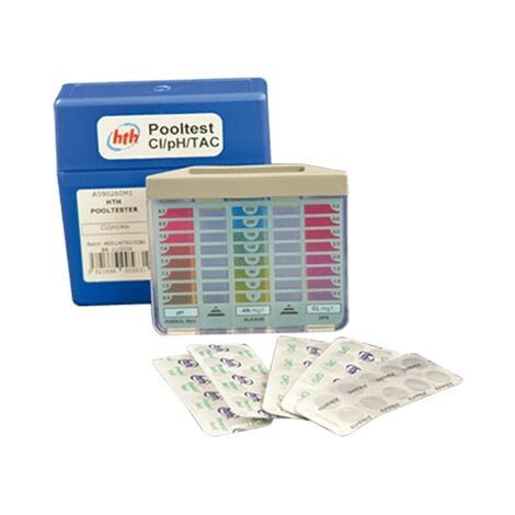 HTH - Trousse d'analyse Pooltester Chlore / pH / ALK