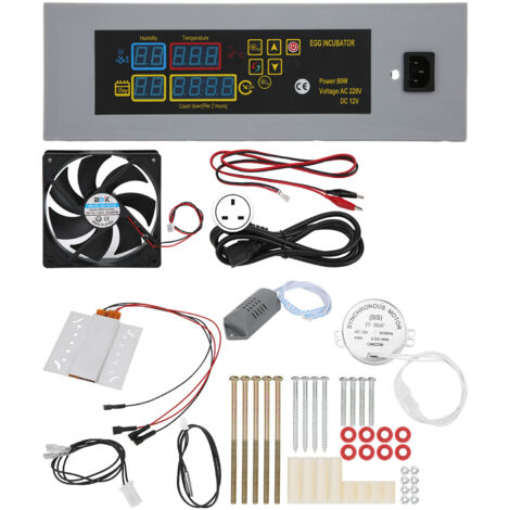 HTMC7 DIY Mini Incubateur Contrle de la température et tourneur d'ufs automatique Incubateur de volaille numérique220V UK Plug.
