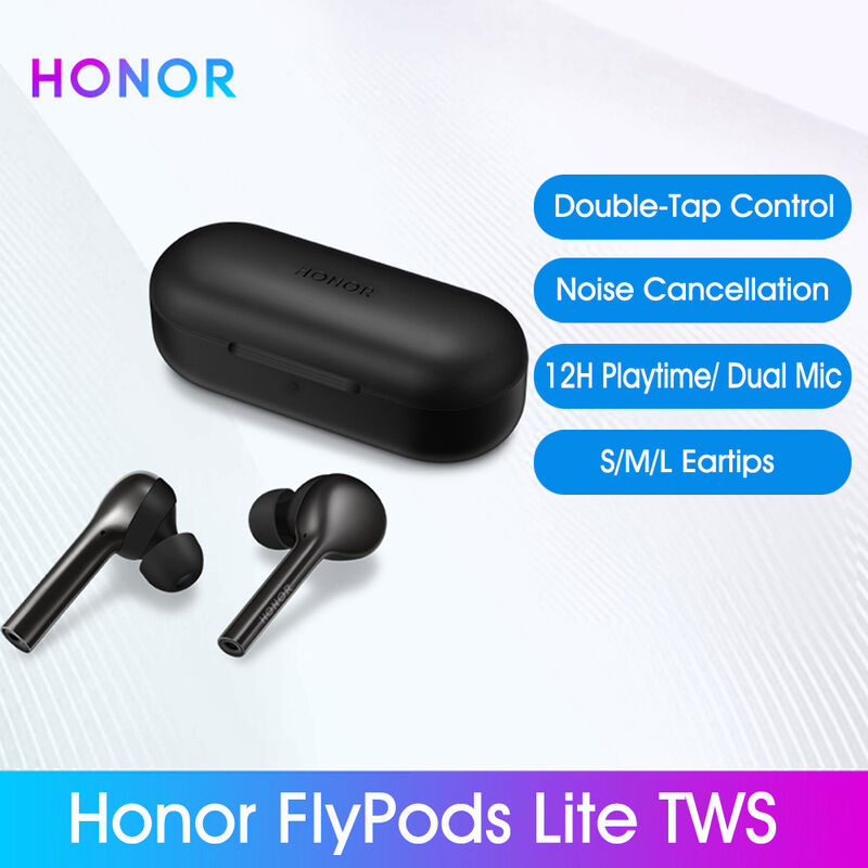 

Honor FlyPods Lite TWS Auriculares inalambricos H1C Impermeable IP54 Control de toque Carga inalambrica BT 4.2 Auriculares para Android iOS - Huawei