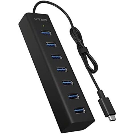 HUB 7Port ICY BOX USB-C SuperSpeed Black