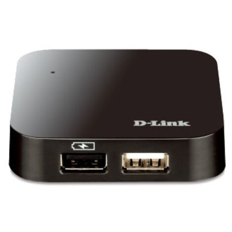 HUB D-LINK 4 PUERTOS USB 2.0 NEGRO DUB-H4