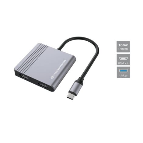 HUB Switch CONCEPTRONIC DONN13G Gris