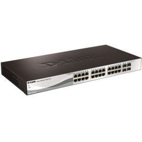 HUB Switch puertos 24 D-LINK DGS-1210-28/E Negro