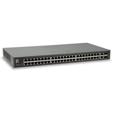 HUB Switch puertos 48 Fast Ethernet y 2 Gigabit RJ45/SFP LEVELONE