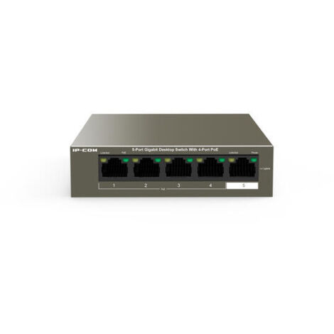 HUB Switch puertos 5 IP - COM G1105P-4-63W Gigabit Ethernet (10/1