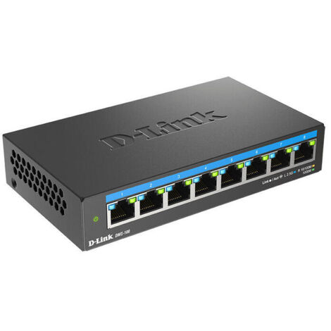 HUB Switch puertos 8 puertos 2.5 Gbps D-LINK DMS-108/E Ethernet 2