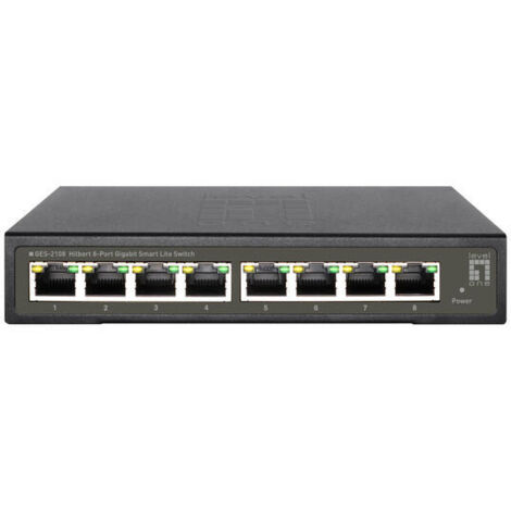 HUB Switch puertos 8 puertos Gigabit Ethernet, IEEE 802.1p, IEEE