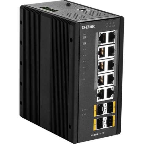 HUB Switch puertos 8 x 100/1000BaseT PoE, 2 x 100/1000BaseT, 4 x