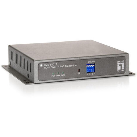 HUB Switch puertos HDMI LEVELONE HVE-6501T Ethernet Negro