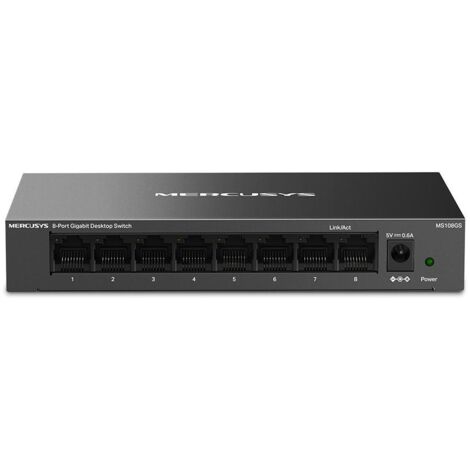 HUB SWITCH RETE 8 PORTE 10/100/1000 MS-MS108GS