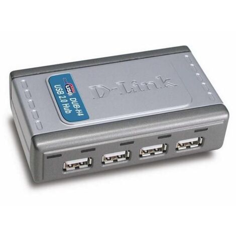 Hub USB 2.0 con Alimentación Externa D-Link DUB-H4/ 4xUSB