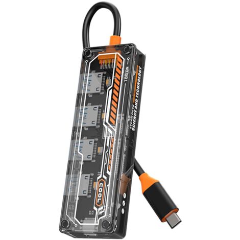 Hub USB 3.0 multiporta Adattatore per stazione hub 4 in 1 da USB tipo C a USB 3.0 a 4 porte con una porta di alimentazione USB C per laptop, unità flash USB, tastiera, mouse, velocità di trasferimento
