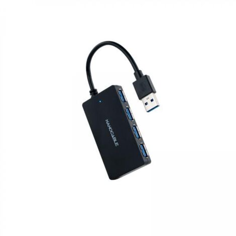 Hub usb 3.0 nanocable 10.16.4403/ 4 porte usb/nero