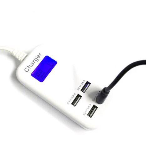 Hub Usb 4 Porte 6a Con Display Led Per Controllo Ricarica Batteria