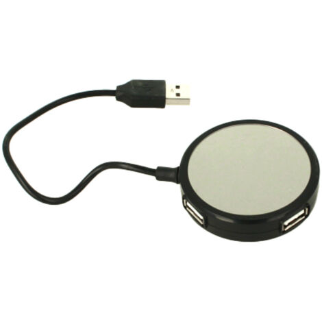 HUB USB a 4 Porte USB 2.0 Cavo 20cm Forma Rotondo