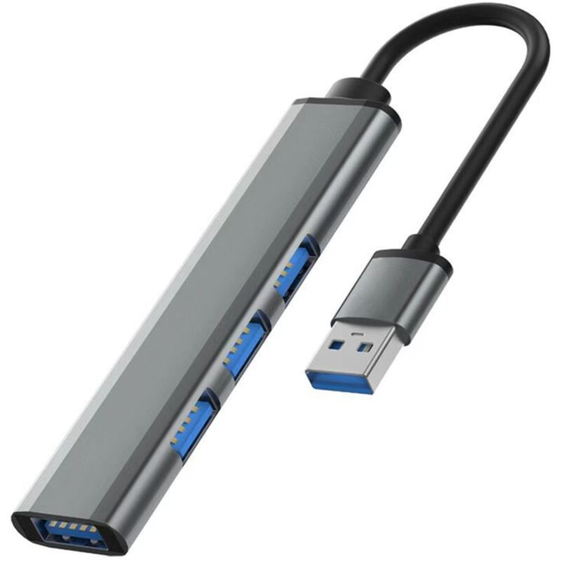 Hub USB Adaptateur multiport 4 en 1 avec 1 Port USB 3.0 hubs USB 3 Ports USB 2.0 pour Les Ordinateurs Portables Macbook Pro Windows et Autres