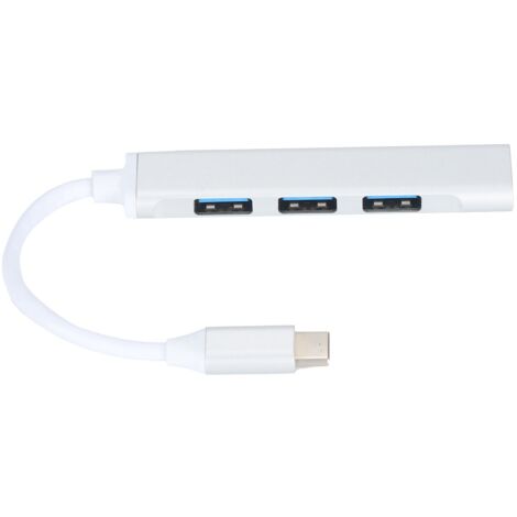HUB USB C 4 Ports Adaptateur Multiport Plug and Play pour MacBook Xiaomi Pro Air