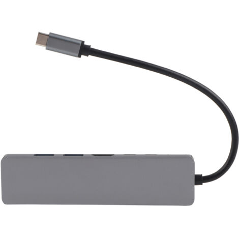 Hub USB C 6 en 1 avec Charge Rapide PD 87W, Multiport HDMI USB 3.0 RJ45 Ethernet, Adaptateur Type C Multifonction