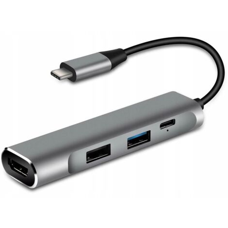 HUB USB-C ADAPTADOR HDMI USB 3.0 PD MacBook M1 4en1
