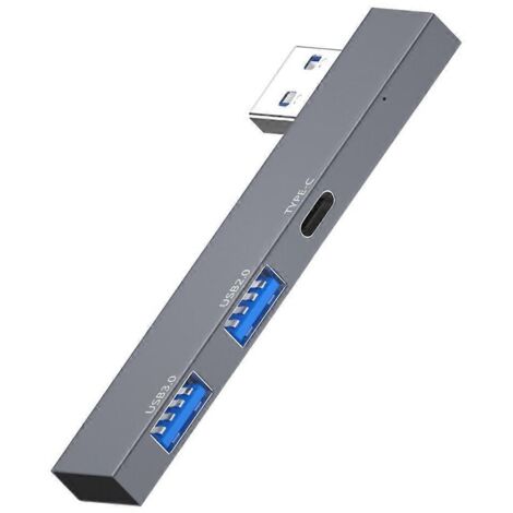 Hub USB-C multiport 3 en 1, lecteur de cartes et ports USB 3.0/2.0 portables - USB vers USB PD