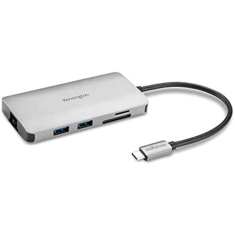 Hub USB Kensington K33820WW Negro Plateado