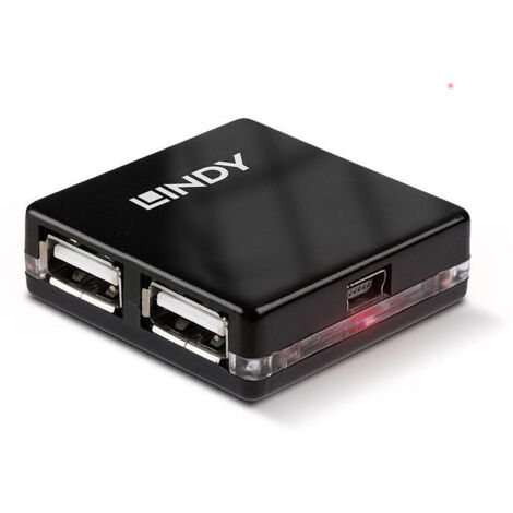 Hub USB LINDY 42742 Negro
