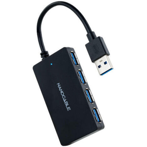 Hub USB NANOCABLE 10.16.4403 Negro