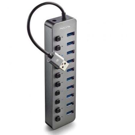 Hub USB NGS IHUB10 Gris