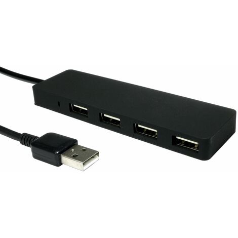 Hub USB RS PRO, USB 2.0 4 ports, USB A ( Prix pour 1 )