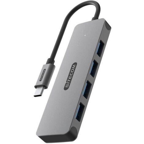 Hub Usb Sitecom usb-C 4porte Grigio